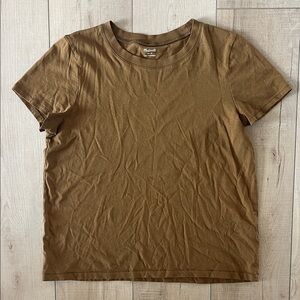 Madewell Short Sleeve Tee in Warm Brown